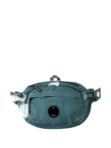 Плечевая сумка с застежкой-молнией и нашивкой с логотипом C.P. Company Kids, синий