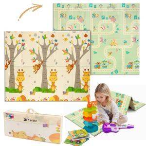 ОБРАЗОВАТЕЛЬНЫЙ КОВРИК СКЛАДНОЙ ДЛЯ ДЕТЕЙ БОЛЬШОЙ ЖИРАФСКАЯ ДОРОГА 180х200 Inna marka