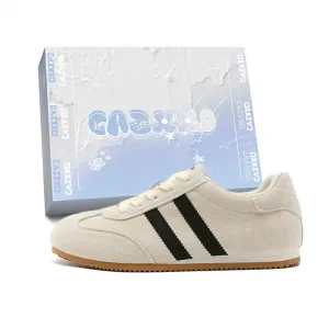 CAZXXO Женские скейтерские кеды низкие Ecru