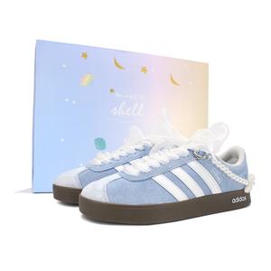 Adidas Neo Кроссовки для скейтбординга VL Court Lifestyle с низким верхом, устойчивые к истиранию и скольжению, унисекс, сине-белые