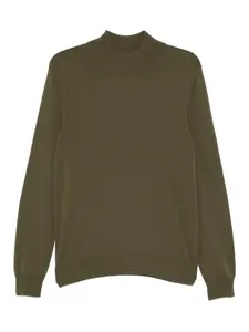 Свитер с круглым вырезом Eric Bompard, зеленый