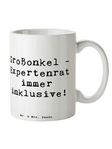 Кружка с советами дедушки и надписью на белом фоне Mr. & Mrs. Panda