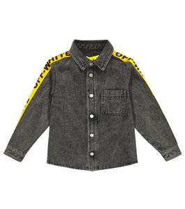 Джинсовая рубашка с логотипом Off-White, белый