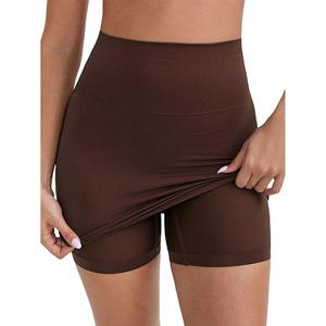 Женская полукомбинация с леггинсами, подтягивающая бедра и живот, высокая талия, выше колена Inspire Chic, Dark Brown