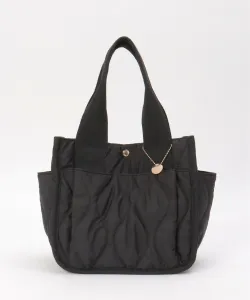 Легкая стеганая сумка-тоут с множеством карманов Ikka, цвет Black