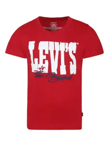 Футболка с логотипом Levi's Kids, красный