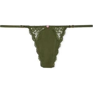 Женское стринги Victoria's Secret, 1 упаковка (Лесная зелень)
