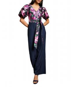 Женский комбинезон из органзы с принтом и многоярусными рукавами Coast, Multi