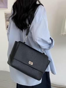 Сумка из искусственной кожи с клапаном, женская сумочка.