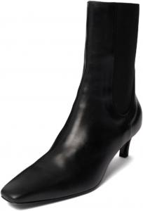 Женские ботильоны с закрытым носком и на щиколотке, эластичные, на низком каблуке, подходящие для формального делового офиса, размеры США 4-16 Wo wagas, Black