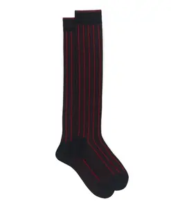 Мужские длинные синие носки из ребристого хлопка. Gallo, мультиколор