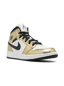 Кроссовки Air Jordan 1 Mid SE Metallic Jordan Kids, золотистый