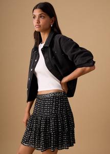 MANGO TEEN Юбка в черном цвете