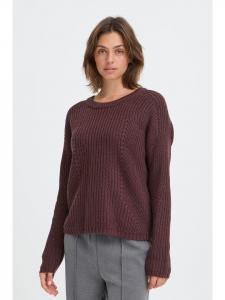 Oxmo Вязаный свитер OXKanna коричневого цвета