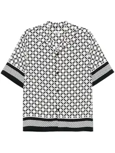 Рубашка Square Cross с короткими рукавами Sandro, черный