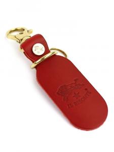 Кожаный брелок с логотипом Il Bisonte