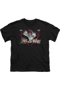 Бэтмен против Супермена: Футболка с коротким рукавом для детей Gildan, черный