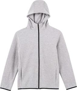 Мужская толстовка на молнии Glimmer 00342-ASZ Dry Sweat, светло-серый