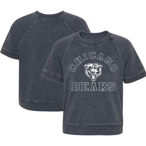 Футболка реглан для девочек-юниоров Heather Charcoal Chicago Bears Cheer Squad Outerstuff, цвет Brs Charco
