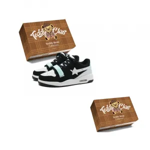 Teddy Bear Collection Юнисекс скейтерские кроссовки низкие бело-красно-черные Black Mint, цвет Black Mint