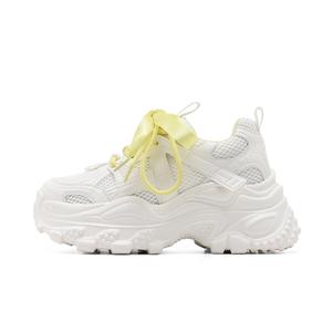 Низкие массивные кроссовки женские ST&SAT, Yellow