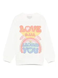 Толстовка с принтом Stella McCartney Kids, белый