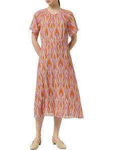 Длинное платье comma, цвет orange/lila