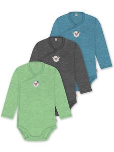 Normani Outdoor Sports Комплект из 3 предметов: боди для младенцев, боди-слинги, боди для малышей синего/антрацитового/зеленого цвета