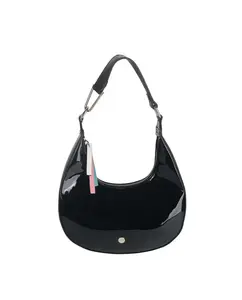 Женская маленькая сумка через плечо из лакированной кожи Volum, черный