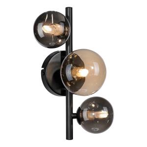 Светодиодный настенный светильник Paul Neuhaus Popsicle, дымчатое стекло / железо - 3-х ламповый