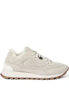 Кроссовки с декором Monili Brunello Cucinelli, серый