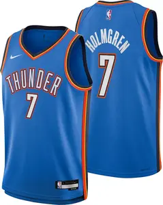 Nike Youth Оклахома-Сити Тандер Чет Холмгрен # 7 Синий Swingman Джерси
