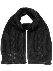 Шарф COLLEZIONE ALESSANDRO Warm, черный