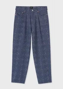 Брюки с жаккардовой клеткой и одной складкой