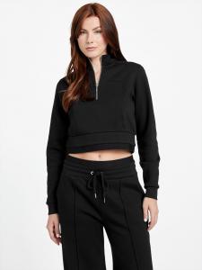 Толстовка-пуловер Livy с застежкой-молнией на половину длины Guess Factory, черный