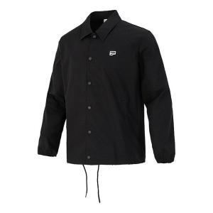 Куртка embroidered small label solid color logo sports woven jacket black Puma, черный