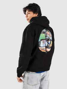 Худи Polar Skate Dave - Fill Logo - Ourselves Collage Hoodie, black