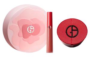 GIORGIO ARMANI Amani 520 Limited Pleated Red Air Cushion Box набор косметики Natural Correcting Skin Tone