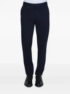 Брюки с нашивкой-логотипом BOSS, синий