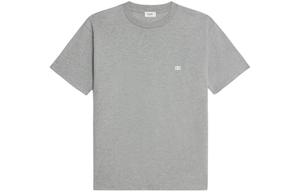 Футболка Triomphe свободного кроя из хлопкового джерси CELINE, серо-белая