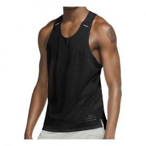 Майки бег дивизион адаптировать беговой жилет Nike, черный