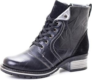 Женские ботинки Dromedaris Karissa с шнуровкой и молнией, комфортные боевые, Black