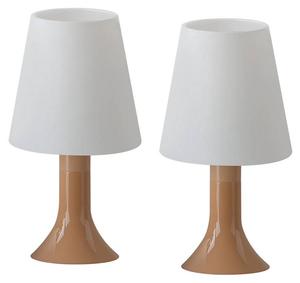 Настольная лампа Nettlife Chloris II(2er-set), белый - пластик - 25 x 13 x 9 см