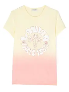 Футболка с эффектом омбре Lanvin Enfant, желтый