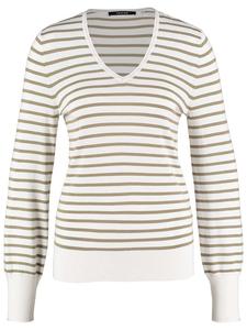 Пуловер TAIFUN, цвет weiß/khaki