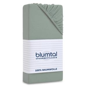 Комплект простыней на резинке, 2 шт., 150/200/30 см, зеленые Blumtal, зеленый