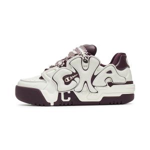 Champion Кроссовки для скейтбординга Buckle Fun Coco Skate с низким верхом, женские, молочно-белые/бордовые