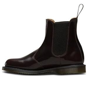 Кроссовки dr.martens flora smooth leather chelsea boots 'cherry red' Dr. Martens, красный