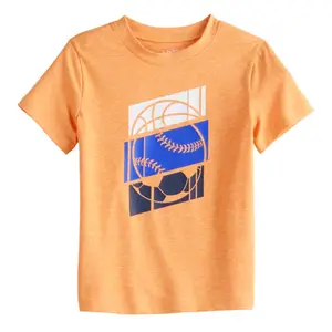 Футболка с принтом для мальчиков и малышей Jumping Beans, цвет orange sport blocks
