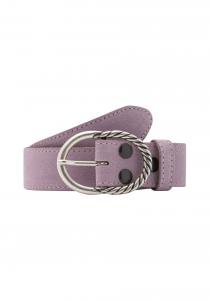 Кожаный ремень RETTUNGSRING by showroom 019° Belt Alaska, фиолетовый